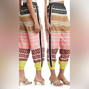 Alice + Olivia Boho Courtney Embroidered Joggers size S